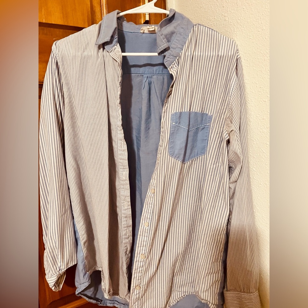 Striped Blue Blouse